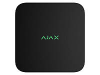 Видеорегистратор сетевой Ajax NVR на 8 каналов черный для системы охраны и безопасности