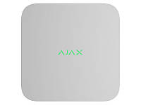 Сетевой видеорегистратор Ajax NVR на 8 каналов белый для системы охраны и безопасности