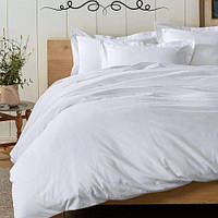 Постельное белье Белоснежный Ранфорс MERISET комплект белья для кровати от производителя со скидкой Двуспальный на резинке