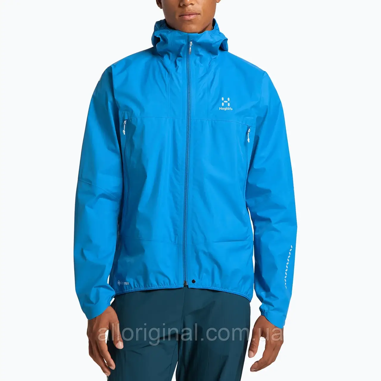 AllOriginal com ua Куртка дощовик чоловіча Haglöfs L.I.M GTX блакитна 605232 РОЗМІРИ ЗАПИТУЙТЕ