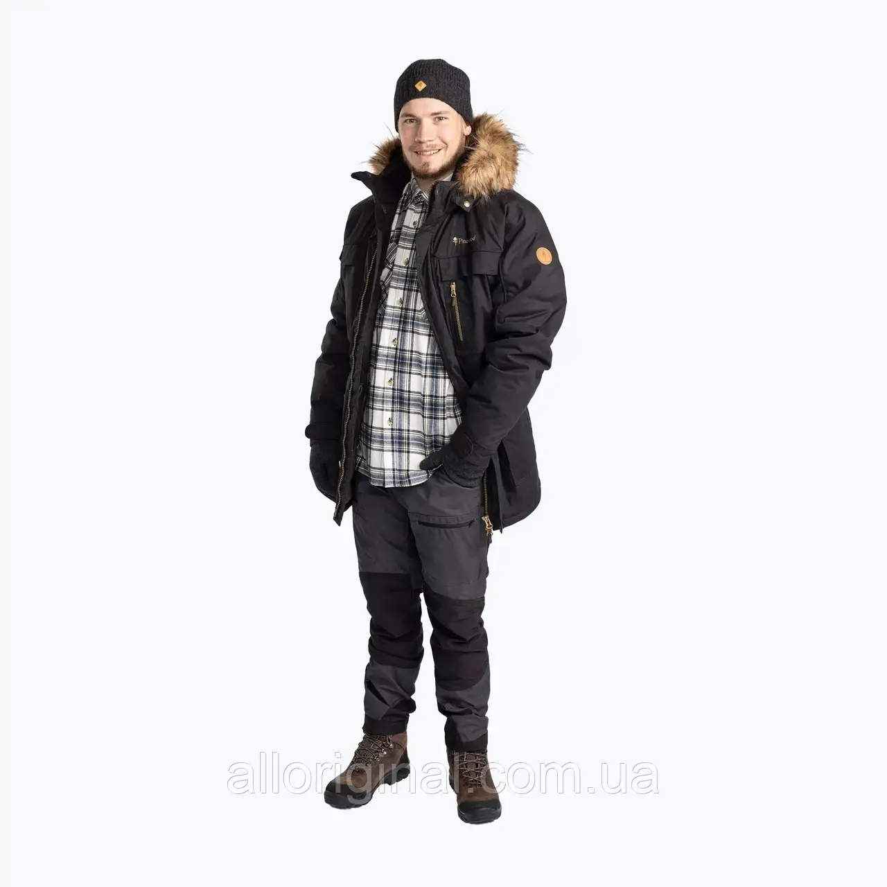 AllOriginal com ua Чоловічий зимовий пуховик Pinewood Finnveden Winter Parka чорний РОЗМІРИ ЗАПИТУЙТЕ