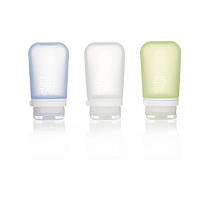 Набор силиконовых бутылочек Humangear GoToob+ 3-Pack Medium Clear Green Blue (1054-022.0038) UP, код: 7694035