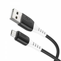 Кабель USB - MicroUSB 2.4A/1m (Чорний)