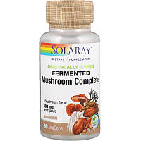 Лечебные грибы смесь Mushroom Complete Solaray органик ферментированные 600 мг 60 вегетарианс UP, код: 7288038