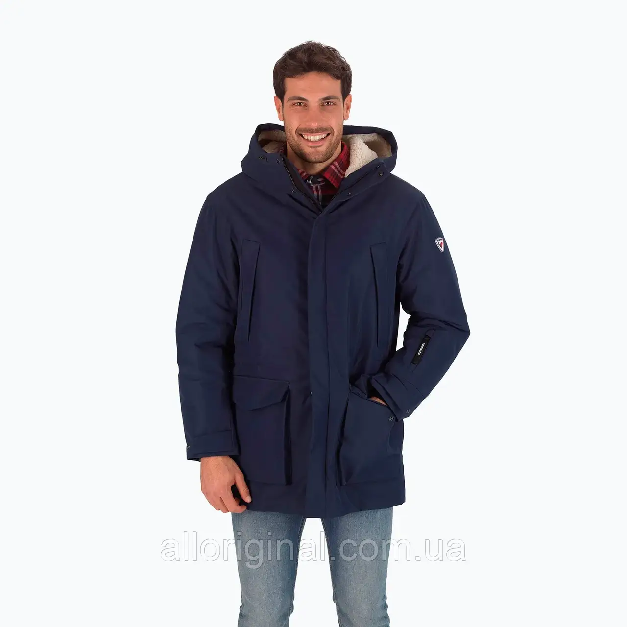 AllOriginal com ua Чоловіча зимова куртка Rossignol Parka темно-синього кольору РОЗМІРИ ЗАПИТУЙТЕ