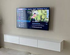 Навісна глянсова тумба "Флай" білий глянець 2.1 метра, фото 2