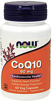 Коэнзим Q10 CoQ10 Now Foods 60 мг 60 вегетарианских капсул UP, код: 7701656