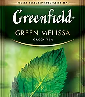 Чай Гринфилд зеленый с мелиссой Green Melissa 100 пакетиков (ХоРеКа)