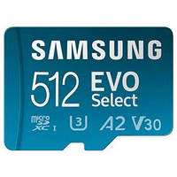 Карта памяти Samsung 512GB EVO Select microSDXC + Adapter (MB-ME512KA/AM)