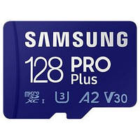 Картка пам'яті Samsung 128GB PRO Plus microSDXC + Adapter (MB-MD128KA/AM)