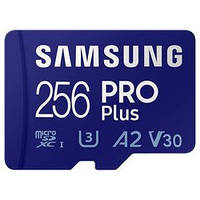 Картка пам'яті Samsung 256 GB PRO Plus microSDXC + Adapter (MB-MD256KA/AM)