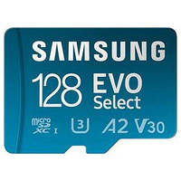 Картка пам'яті Samsung 128 GB EVO Select microSDXC + Adapter (MB-ME128KA/AM)