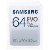 Картка пам'яті Samsung 64 GB SDXC UHS-I U1 V10 EVO Plus (MB-SC64K/AM)