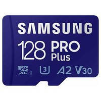 Картка пам'яті Samsung PRO Plus NEW 2023 microSD Memory Card + Adapter, 128 GB MicroSDXC (MB-MD128SA)