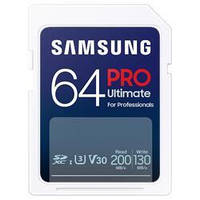 Картка пам'яті Samsung PRO Ultimate 64 GB SDXC 4K UHD, UHS-I, C10, U3, V30, A2 for DSLR (MB-SY64S)