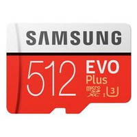 Картка пам'яті Samsung 512 GB microSDXC class 10 UHS-I U3 Evo Plus (MB-MC512GA/RU)