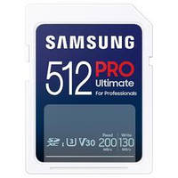 Картка пам'яті Samsung PRO Ultimate 512 GB SDXC 4K UHD, UHS-I, C10, U3, V30, A2 for DSLR (MB-SY512S)