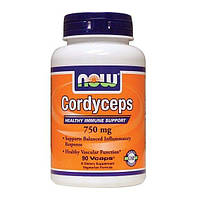 Тонизирующее средство NOW Foods Cordyceps 750 mg 90 Veg Caps UP, код: 7518325