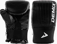 Боксерские перчатки снарядные M (обхват ладони 22 см) Demix Черный