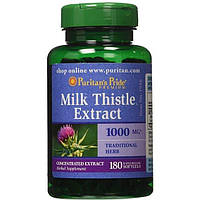 Расторопша Puritan's Pride Milk Thistle Extract 1000 mg 180 Softgels UP, код: 7518877