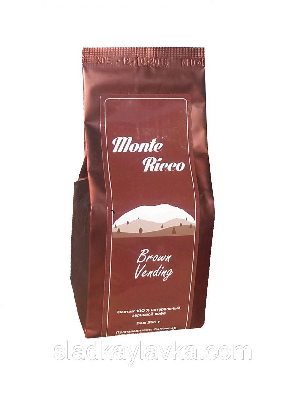 Зерновий кави Monte Ricco Brown Vending 250 г