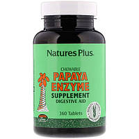 Комплекс для пищеварения Nature's Plus Chewable Papaya Enzyme Supplement 360 Tabs NAP-04462 UP, код: 7775442