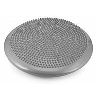Балансувальний диск для масажу стоп з термопластичного еластомеру, сірий, 33 см, для плоскостопості та відновлення після травм