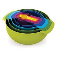 Набір контейнерів Joseph Joseph 9 Nesting Bowls Set 9-Piece Rainbow