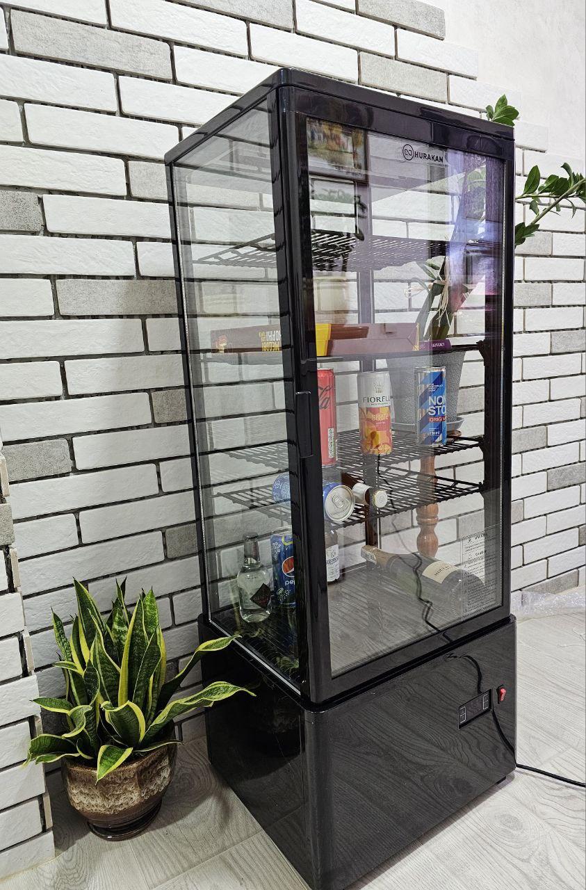 Вітрина холодильна HURAKAN HKN-UPD98B BLACK, фото 1