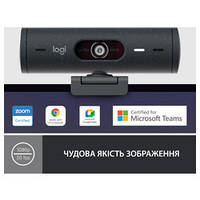 Веб-камера Logitech Brio 500 Graphite (960-001422)