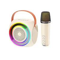 Акустика портативная XO F42 Dazzling RGB Bluetooth Karaoke Stereo with Microphone White