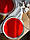 Тарілка Кругла 24 см Червоне Капучино, фото 4