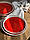 Тарілка Кругла 24 см Червоне Капучино, фото 6