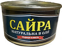 Сайра Натуральная в Масле Рыбное Блюдо Традиция и Качество 230 г Украина