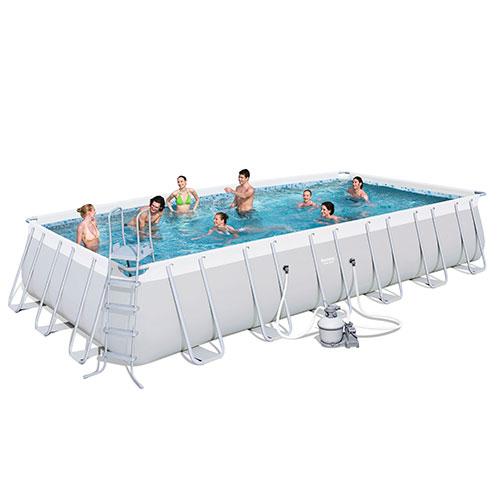 Каркасний басейн Bestway 56474 (фільтр 9463 л/год, 732х366х132 см, об'єм 30045 л)