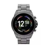 Смарт-годинник Fossil Gen 6 44mm Smoke Stainless Steel (FTW4059)