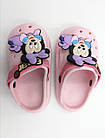 Шльопанці дитячі літні крокси для дівчаток, Міні Маус, матеріал 100% EVA, рожеві, фото 3