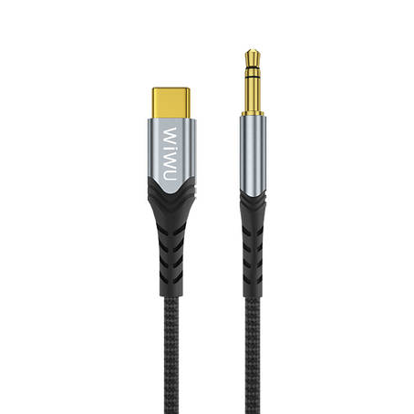 Кабель WIWU YP03 Type C до 3.5mm audio Black, фото 1
