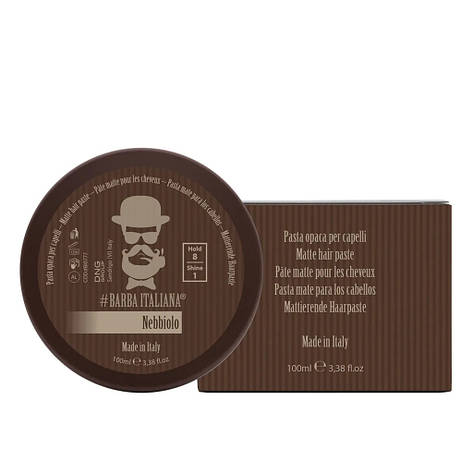 Чоловіча матова паста для укладки волосся Barba Italiana Nebbiolo Pasta 100 мл (701197436237), фото 1