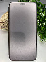 Чехол книжка для Samsung A10s с пождставкой, визитницей. Серый цвет