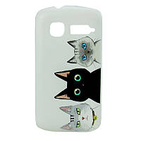 Чехол с рисунком Printed Plastic для Alcatel One Touch POP C1 4015 4015D Три кота (hub_ZEHu MY, код: 1557367