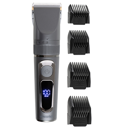 Машинка для стрижки Mesko MS 2843 водонепроникна, LCD дисплей, USB-зарядка