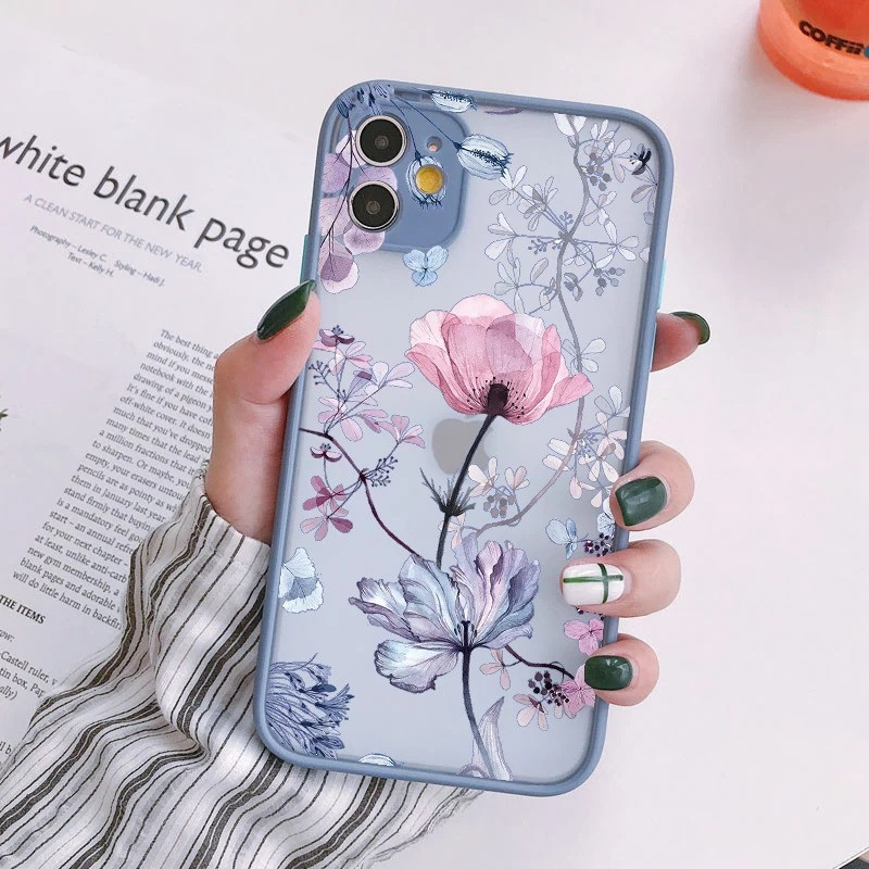 Чохол для Apple iPhone 11 Alitek Рожева квітка Grey/blue