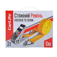 Стяжний ремінь з замком CarLife 3т, 6м, фото 6