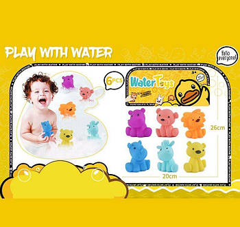 Іграшка 4FUN Game Club Набір пискавок 6шт Тваринки HY 795-2