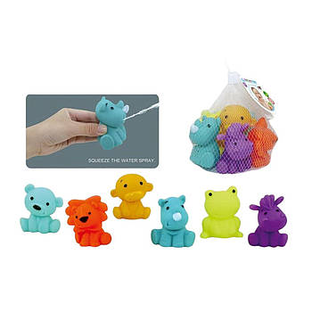 Іграшка 4FUN Game Club Набір пискавок 6шт Тваринки 10055