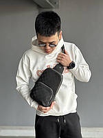 Мужская черная сумка через плечо Louis Vuitton мужская нагрудная барсетка слинг Луи Виттон