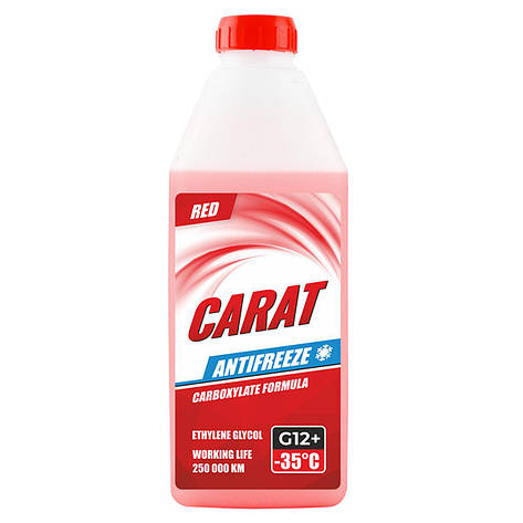 Антифриз CARAT G12+ RED (червоний) 900г, фото 1