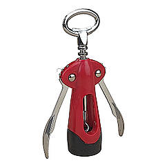 Штопор гвинтовий Метелик 17 см червоний