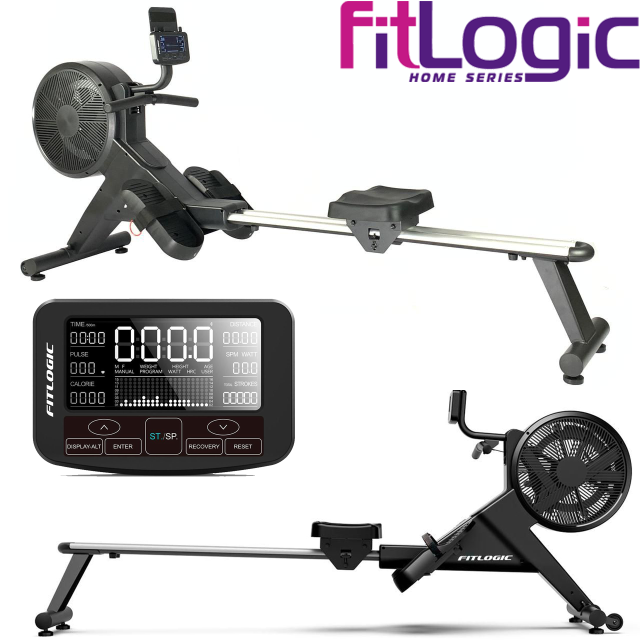 Гребний тренажер FitLogic R1901 Максимальна вага користувача 120 кг.. Для дому